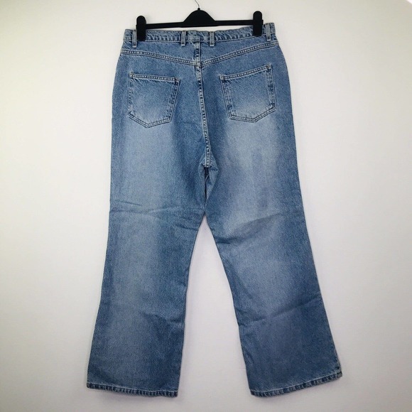 Mountain Lake II Women's 16W Short Blue Jeans Flare Light Wash High Waist D - Picture 5 of 5